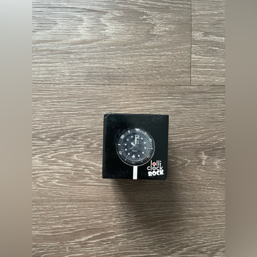 Lolli Clock Rock, Table Watch - Black